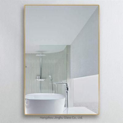 Modern Black Bathroom Mirror with Stainless Steel Metal Framed Mirror for Living Mirror/Home Decoration