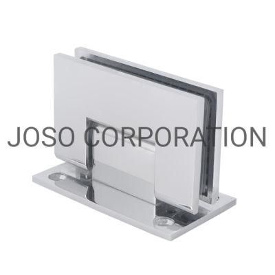 Brass Hinge 90 Degree Glass to Wall Hardware of Glass Door Hardware Bright Chrome Finish Bathroom Hinge