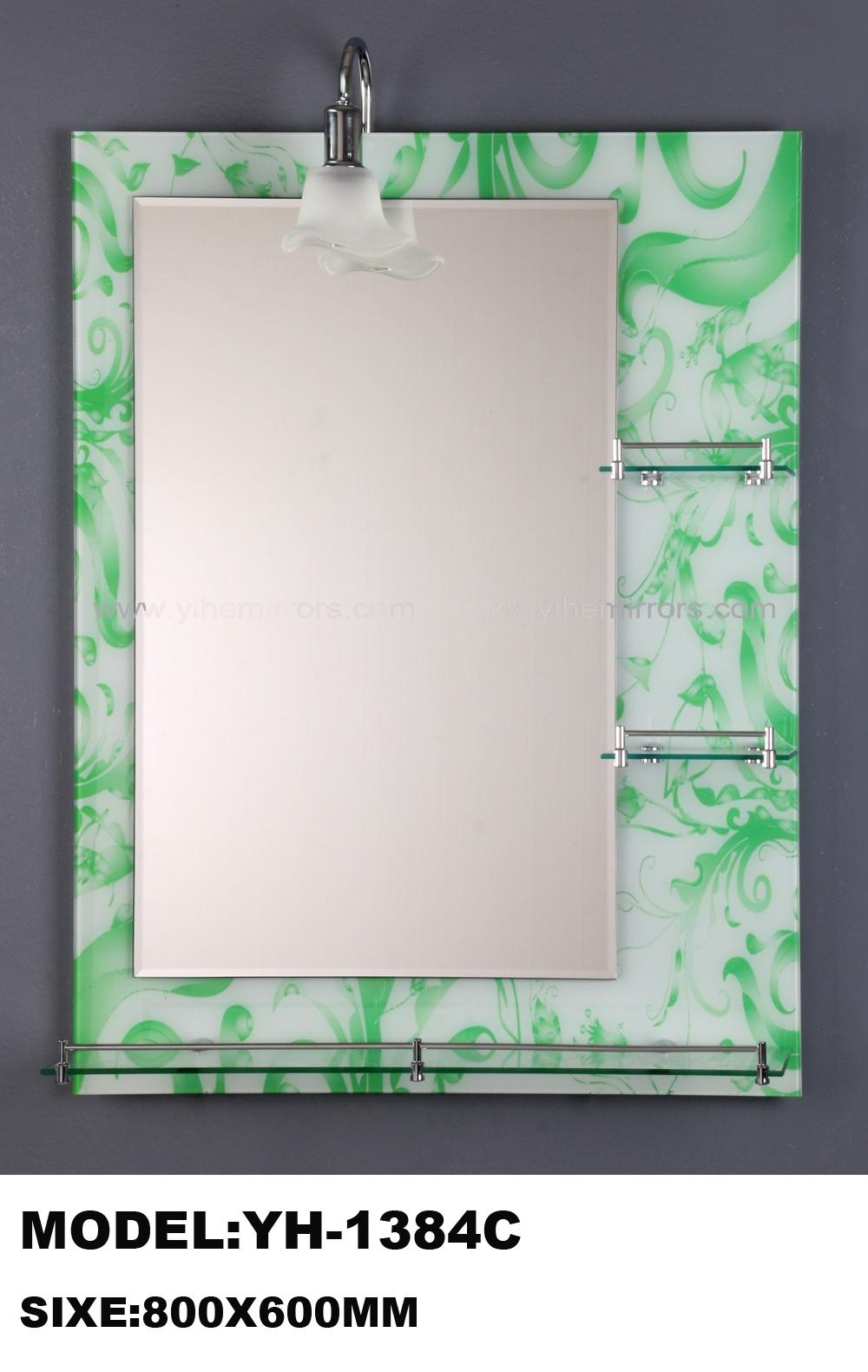 Golden Silver Home Decor Wall Bathroom Furniture Float Glass Mirror