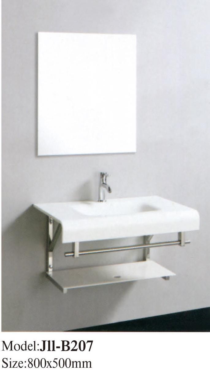 Modern Simple Basin Glass Bathroom Cabinet