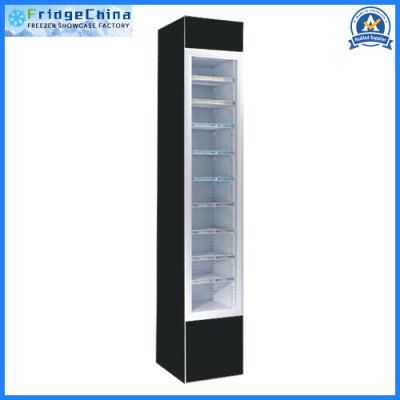 Mini Refrigerator Upright Glass Door Slim Showcase for Beverage and Drinks