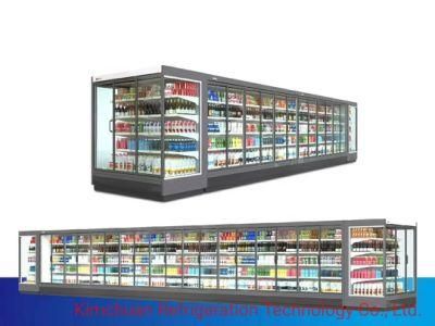 Multideck Open Chiller, Open Cooler, Open Display Case, Refrigerated Cabinet Display Multideck Chiller