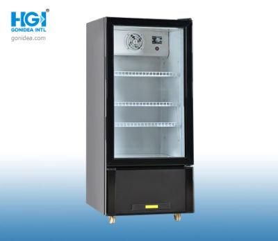 Supermarket Commerce Vertical Single Glass Door Beverage Cooler Showcase LC150nb