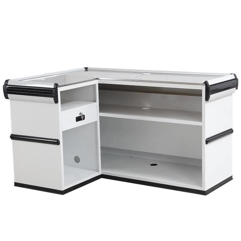 Good Quality Supermarket Cashier Desk Checkout Counter Cash Table