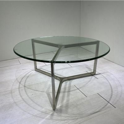 Hot Sale Glass New Sunlink Big Side Round Home Furniture Coffee Table Set