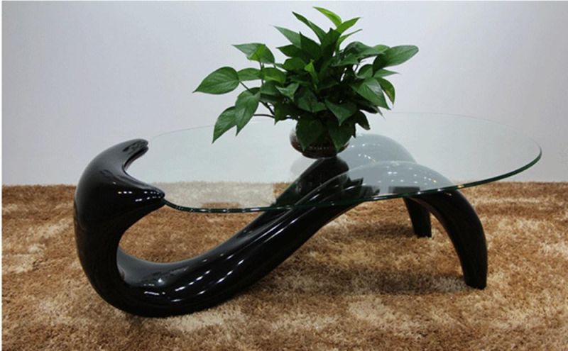 Bespoken Hotel Furniture Steel Glass Exotic Coffee Tea Table Design