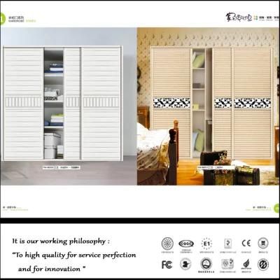 White Shutter Sliding Door Wardrobe