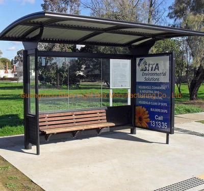 Outdoor Large Size Scroling Bus Shelter Kiosk Lightbox