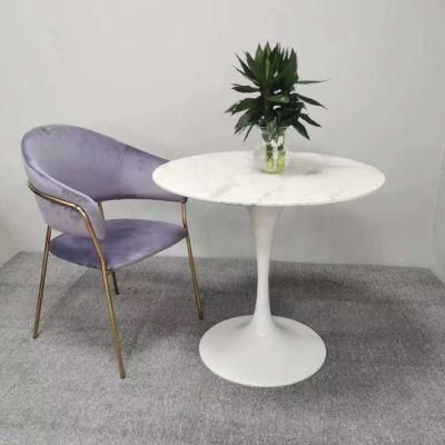 Marble Coffee Table Modern Simple Negotiation Table Rest Area Reception Light Luxury Small Round Table Milk Tea Shop