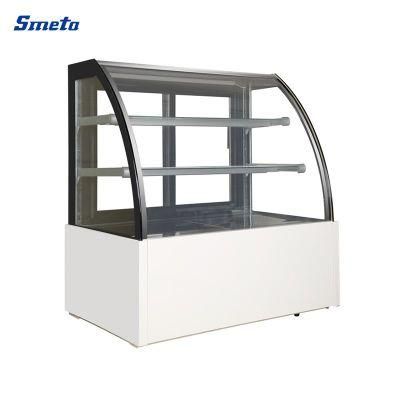 Smeta Wholesale Counter Top Dessert Display Chiller Glass Door Showcase