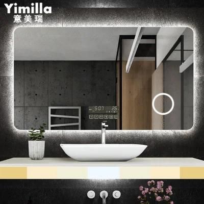 HD Glass Mirror Bathroom LED Mirror with Anti-Fogging Mirror
