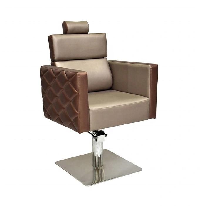 Hl-1168 Salon Barber Chair for Man or Woman with Stainless Steel Armrest and Aluminum Pedal