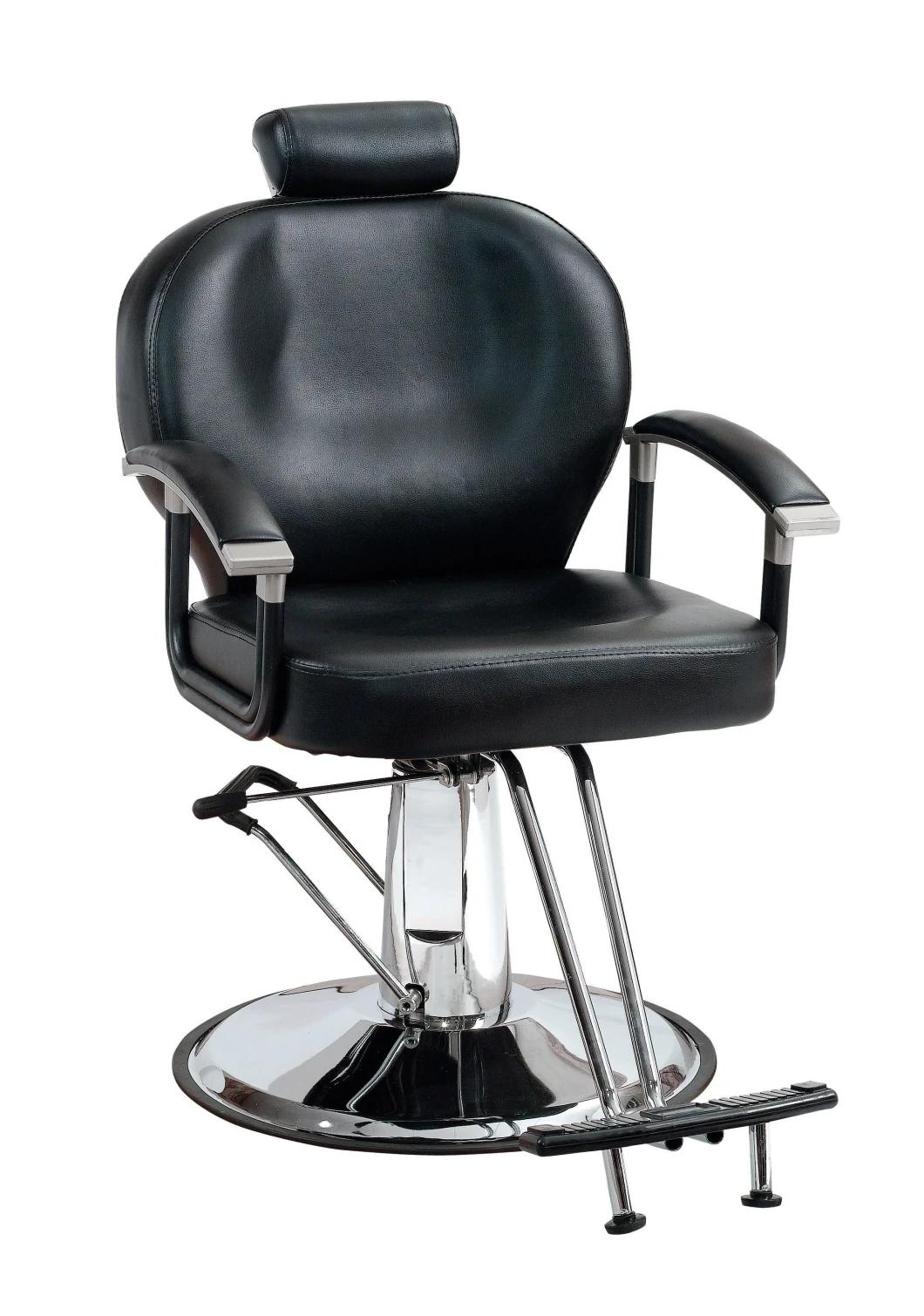 Hl- 986 2021 Salon Barber Chair for Man or Woman with Stainless Steel Armrest and Aluminum Pedal