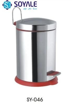 3L 5L 12L Stainless Steel Pedal Dustbin Sy-046