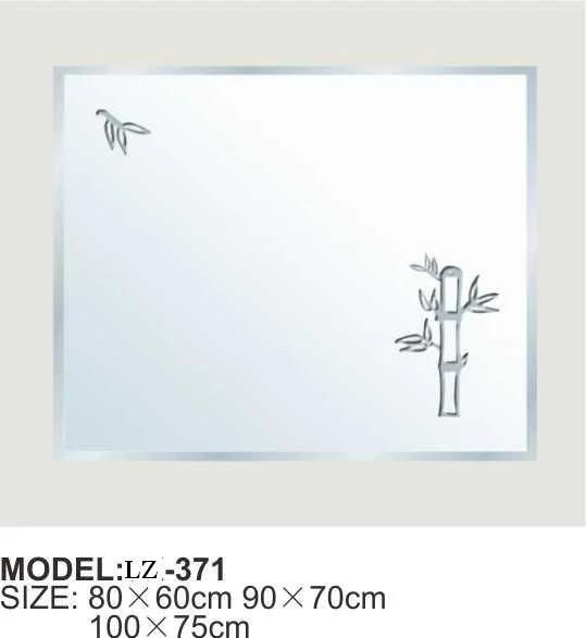 Rectangle Slim Unframed Bathroom Mirror Decorative Furniture Customized