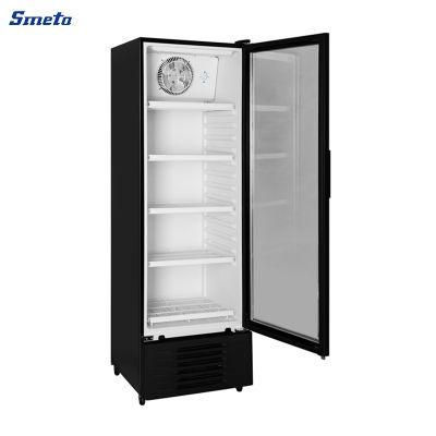 Smeta 200-400L Fan Cooling Upright Single Glass Door Vertical Display Showcase