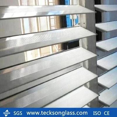 4-6mm Clear &Bronze Louver Blinds, Shades Shutters Glass for Window