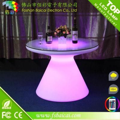 Outdoor and Indoor Plastic LED Bar Furniture