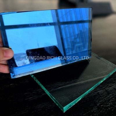 Wholesale Price Reflective Glass Reflective Building Glass 4mm 6mm Bronze Dark Green blue etc