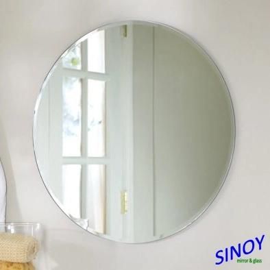China Round Glass Mirror Made of Sliver Mirror Thickness: 2mm to 6mm