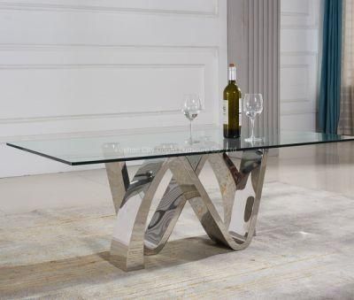 Modern Coffee Table with Glass Top