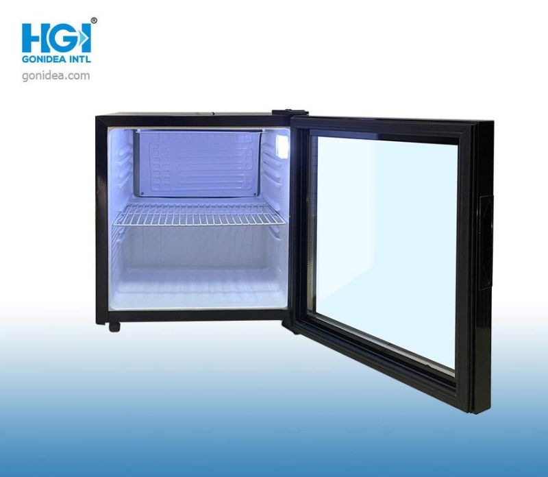 Hotel Mini Fridge Soft Drink Display Refrigerator Glass Display Showcase Sc-50