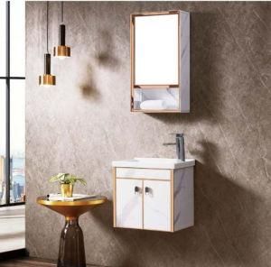 Small Simple Design Wall Mounted Bathroom Vanity Cabinet for Apartment
