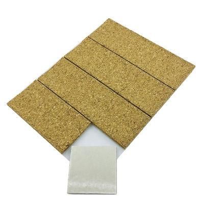 50.8X50.8X5+1mm Cork Distance Separator Spacer PVC Foam Backing Cork Sheet for Glass Protecting