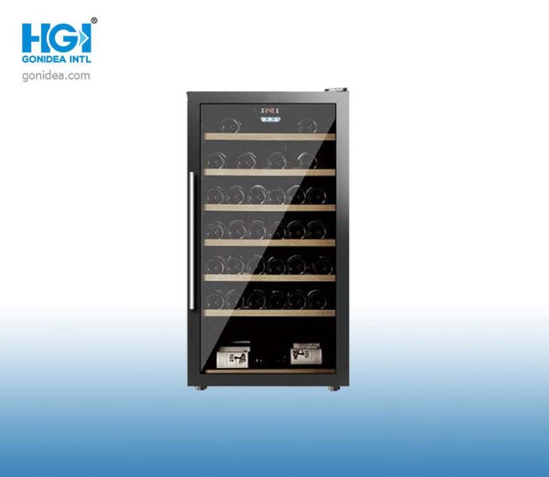 190L Glass Door Electric Wine Cooler Fridge Cabinet Showcase Jc-190lba-C1