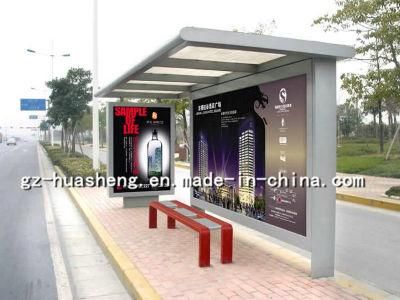 Bus Shelter with Stainless Metal (HS-BS-D029)