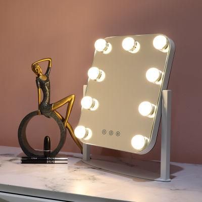 9 LED Bulbs Lighted Dressing Table Mirror