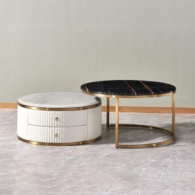 Wholesale Luxury Modern Tea Table Metal Living Room Furniture Center Table Fashion Home Coffee Table Set