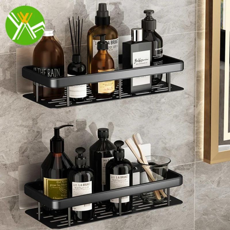 Retro Bathroom Hanging Rack Simple Luxury Bathroom Wall Storage Rack for Bathroom Decoration