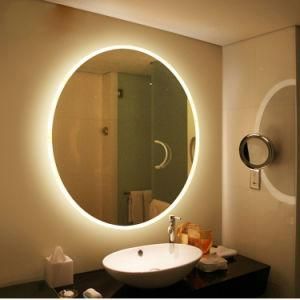 Round LED Warm Light Bathroom Smart Mirror