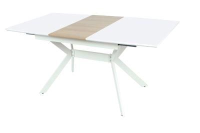 Home Furniture Modern Design Kitchen Functional Furniture Square MDF Extendable Dining Table