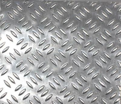 1000-6000 Series Mirror Aluminum Embossed Sheet with Three Bars