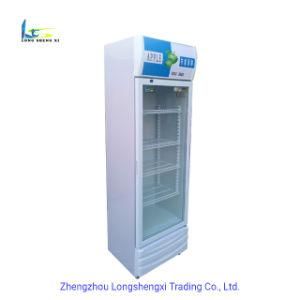 Hotel Soft-Drinks Cooler Vertical Glass Door Cabinet