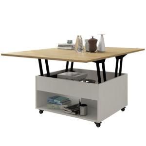 European Side Tea Table Living Room Furniture Special Shape Solid Wood / Steel / Glass Modern Coffee Table