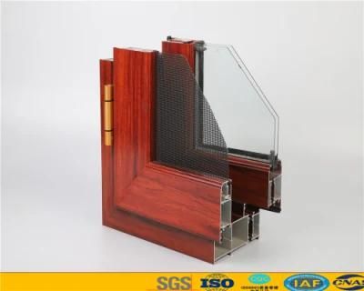 Wood Grain Thermal Break Aluminium Profile for Door and Window