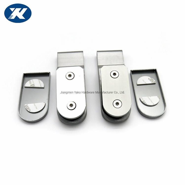 Glass Hardware Durable Quality Brush Nickle Aluminum Glass Door Hinge