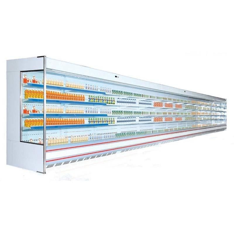 Glass Door Commercial Open Display Chiller Refrigerator 1380L Commercial Refrigerator Showcase Chiller