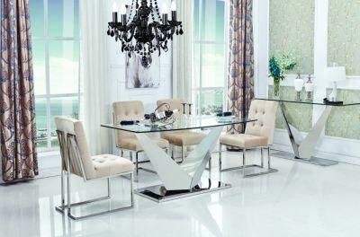 High Polishing Stainless Steel Dining Table Sets