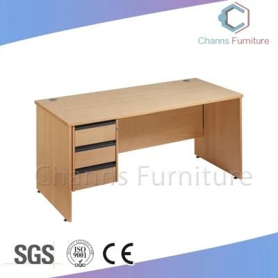 Wooden Straight Shape Office Computer Desk with Cabinet (CAS-CD1849)