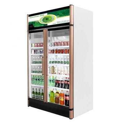 Upright Glass Door Beverage Cold Drinks Pepsi Refrigerator Cooler Showcase Freezer for Juice/Water/Soft Drink Sale