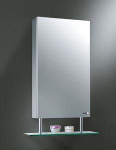 Single Door Bathroom Mirror Cabinet with Glass Shelf (CB-C3867)
