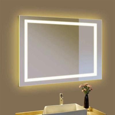 Fog Free Wall Mounted Bathroom LED Mirror with 3 Colors Light