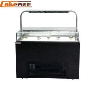 Hot Sale Commercial Curved Glass Cake Cabinet Baking Equipment Cake Display Cabinet for Cake Shop