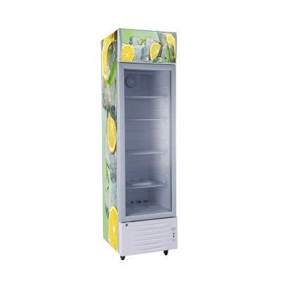 LC-268 268liter DC 12V 24V Solar Display Cooler Upright Showcase