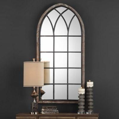 Intelligent Design Full Length Vintage; Arch Window Pane Mirror Wall Floor Mirror