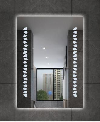 Vertical LED Bathroom Mirror Illuminated with Defogger